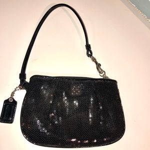 Coach sequin wristlet